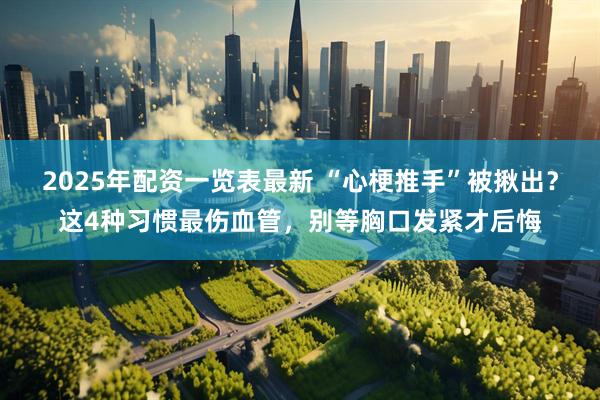 2025年配资一览表最新 “心梗推手”被揪出？这4种习惯最伤血管，别等胸口发紧才后悔