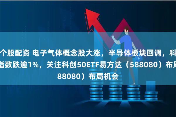 个股配资 电子气体概念股大涨，半导体板块回调，科创50指数跌逾1%，关注科创50ETF易方达（588080）布局机会